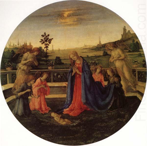 Adoration of the Christ Child, Filippino Lippi